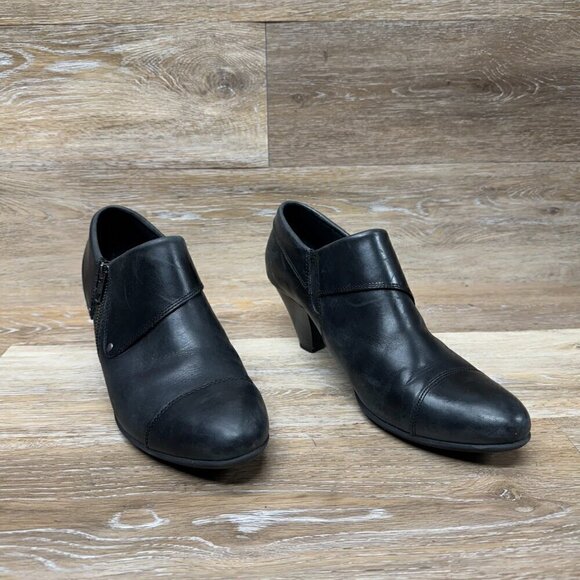 b.o.c. Born concept Rosemeia Black Leather Ankle Bootie Women's Size 8.5 - Picture 5 of 5